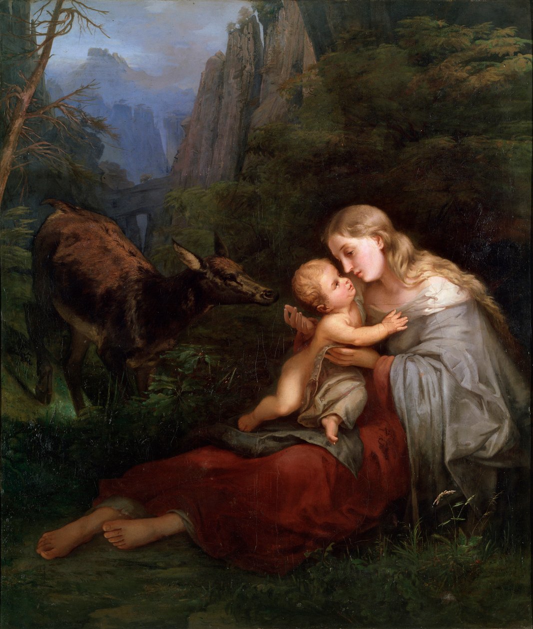 "Genevieve of Brabant", século XIX de Wilhelm Friedrich Herbig