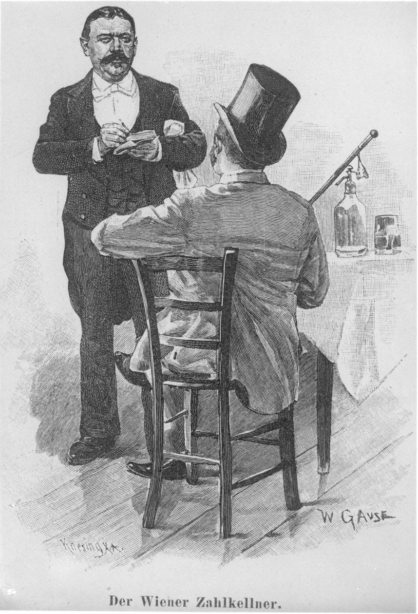 O empregado de mesa vienense de Wilhelm Gause