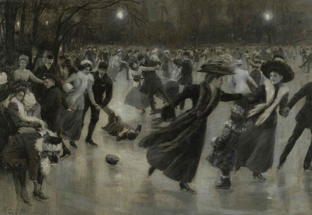 Festa no gelo, 1909 de Wilhelm Gause