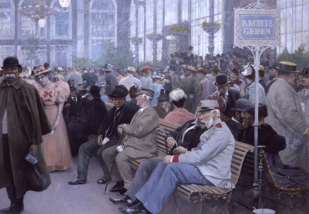 O Sprudel-Colonnade (aquarela) de Wilhelm Gause