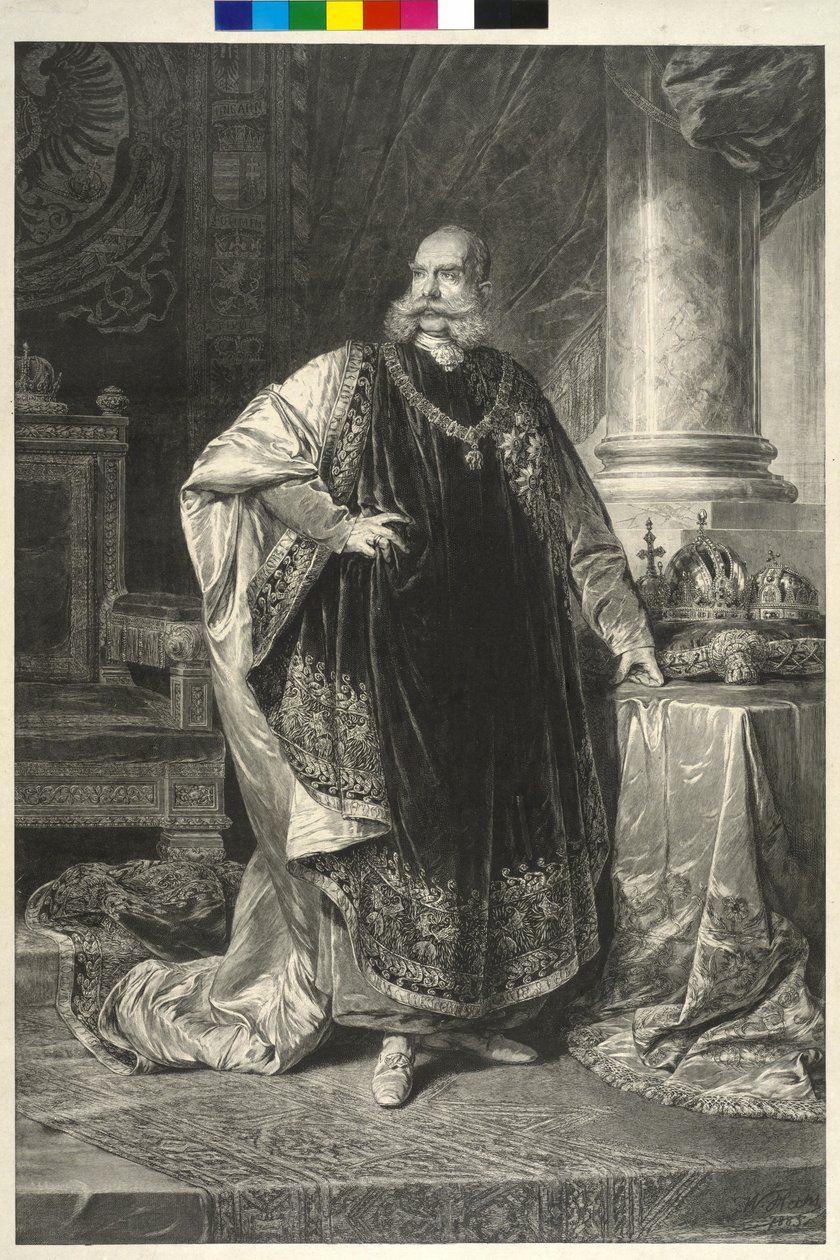 Imperador da Áustria Franz Joseph I de Wilhelm Hecht