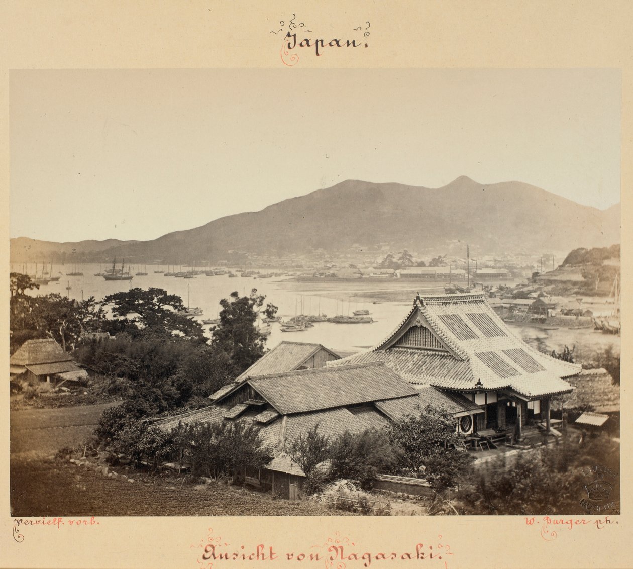 Vista de Nagasaki de Wilhelm J. Burger