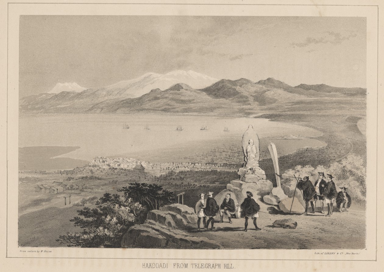Hakodadi de Telegraph Hill, 1855 de Wilhelm Joseph Heine