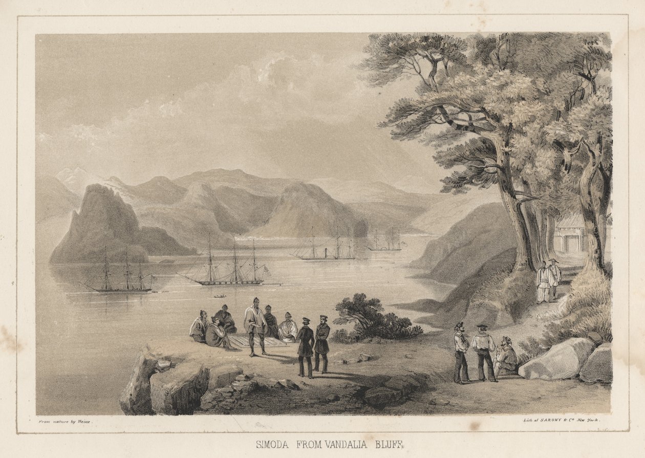 Simoda de Vandalia Bluff, 1855 de Wilhelm Joseph Heine
