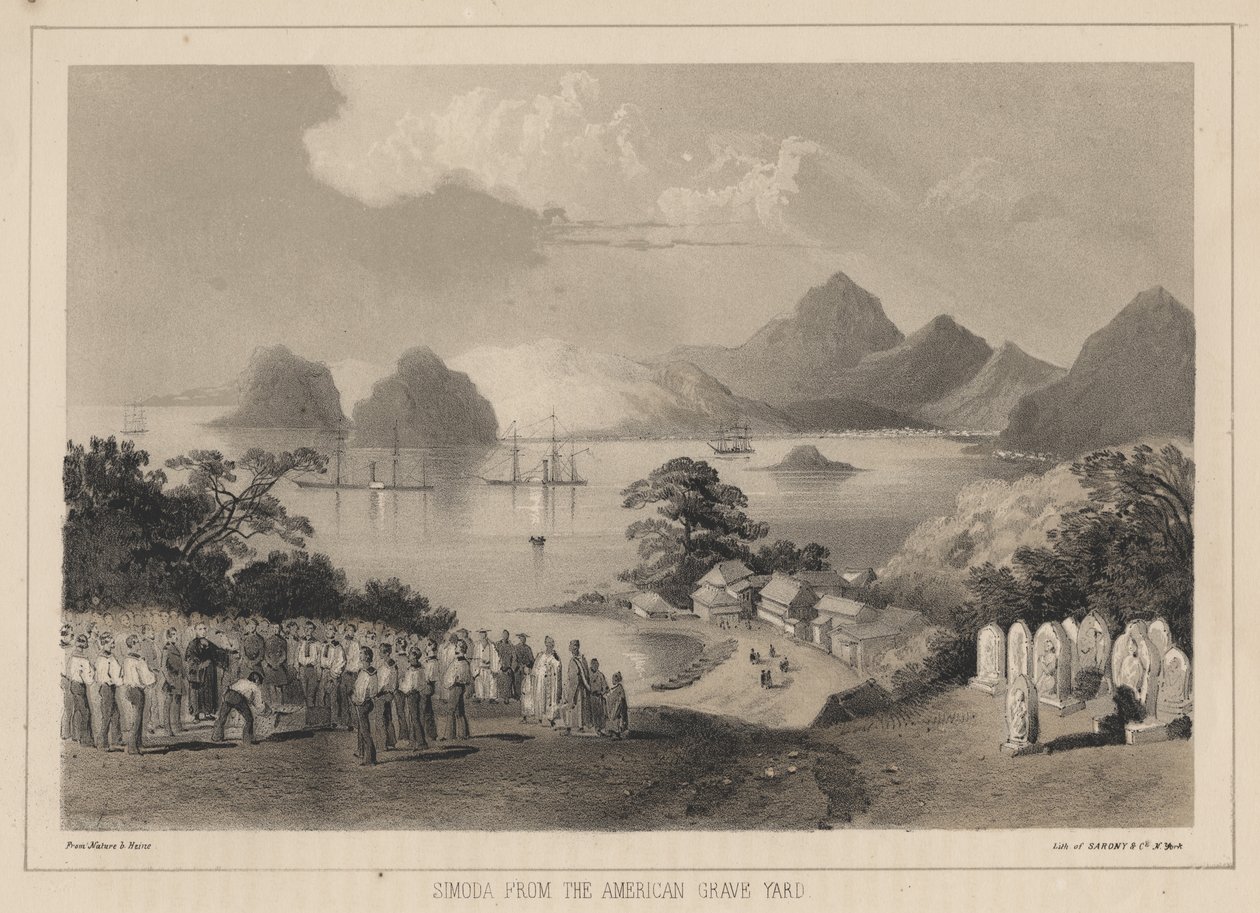 Simoda do cemitério da América, 1885 de Wilhelm Joseph Heine