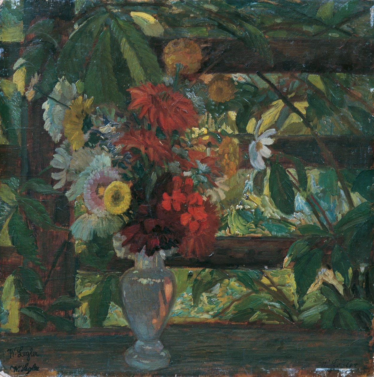 caramanchão com flores de Wilhelm Legler