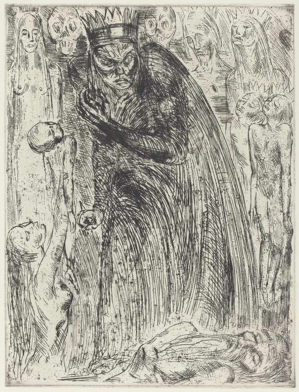 Macbeth V (A Visão de Lady Macbeth) de Wilhelm Lehmbruck