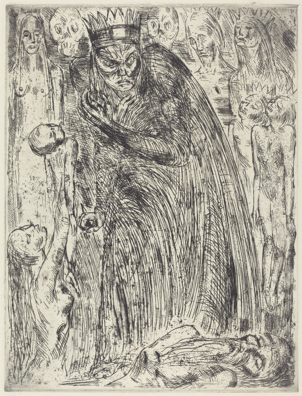 Macbeth V (A Visão de Lady Macbeth) de Wilhelm Lehmbruck
