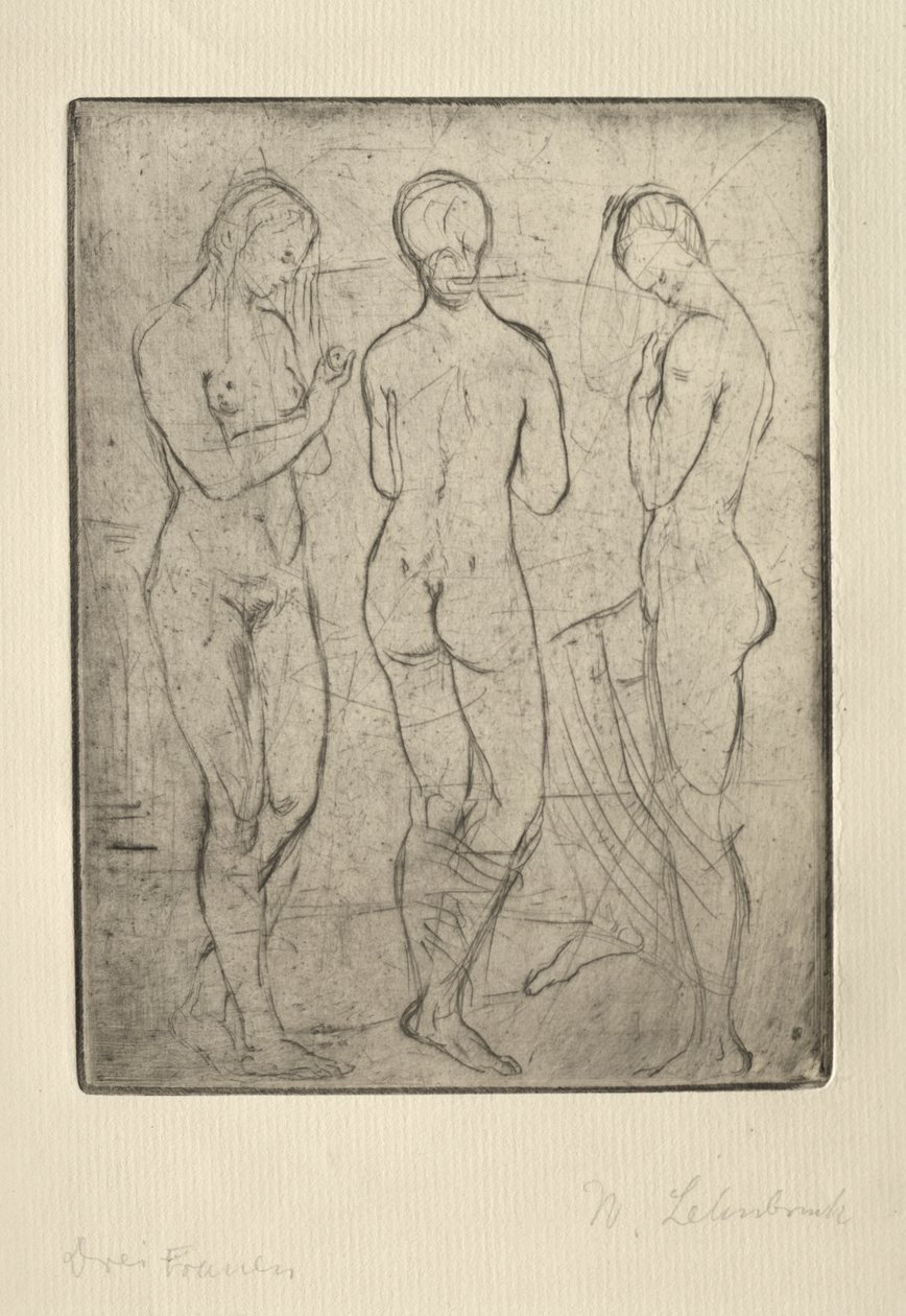 Três Mulheres de Wilhelm Lehmbruck
