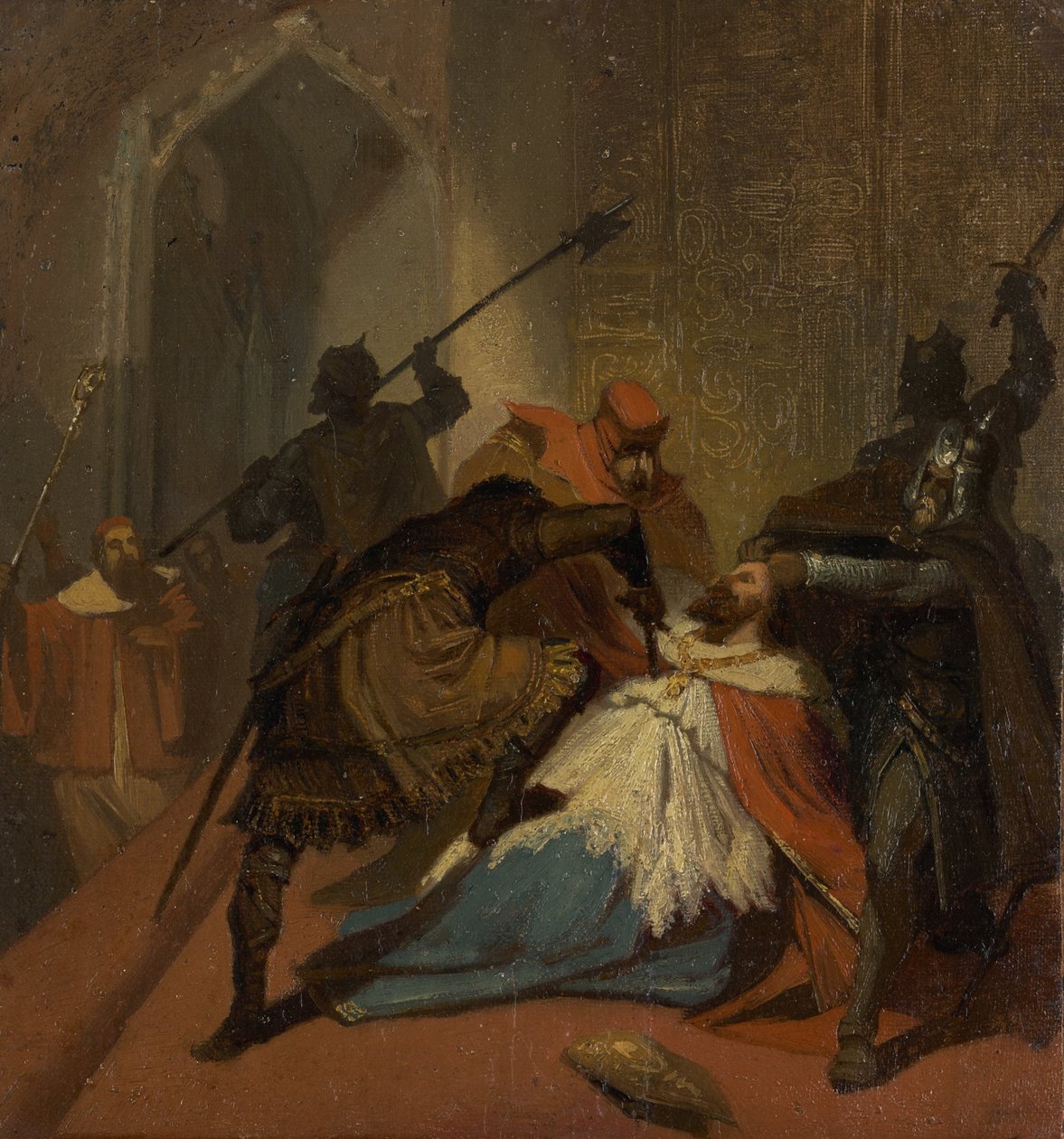 Assassinato de um Cardeal de Wilhelm Lindenschmit der Jüngere