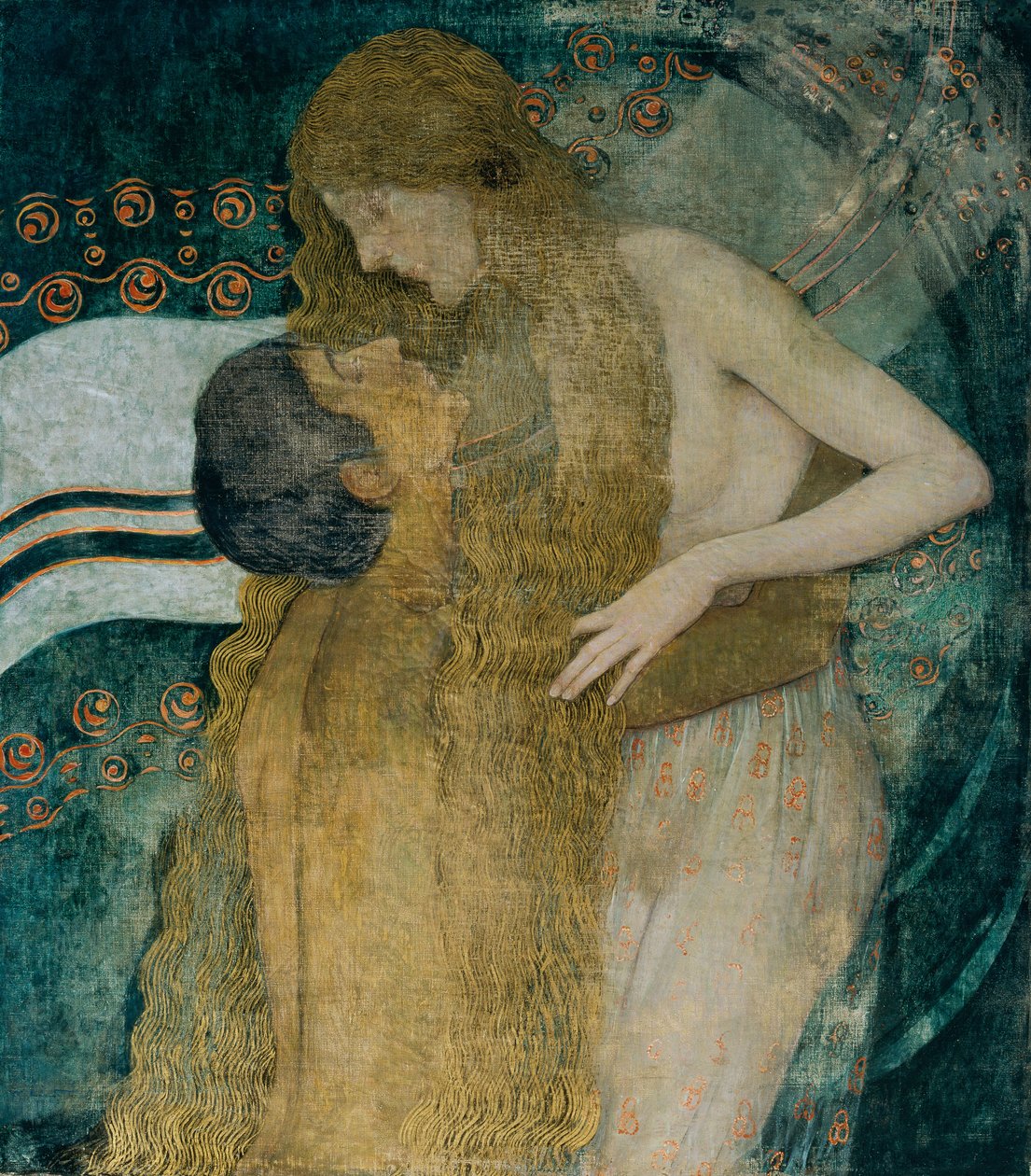 O Abraço, c. 1905. de Wilhelm List