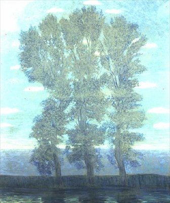 Árvores diante de um lago de Wilhelm List