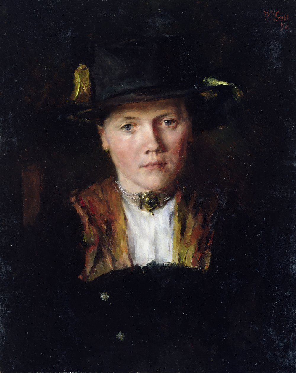Uma garota da Baviera, 1897 de Wilhelm Maria Hubertus Leibl