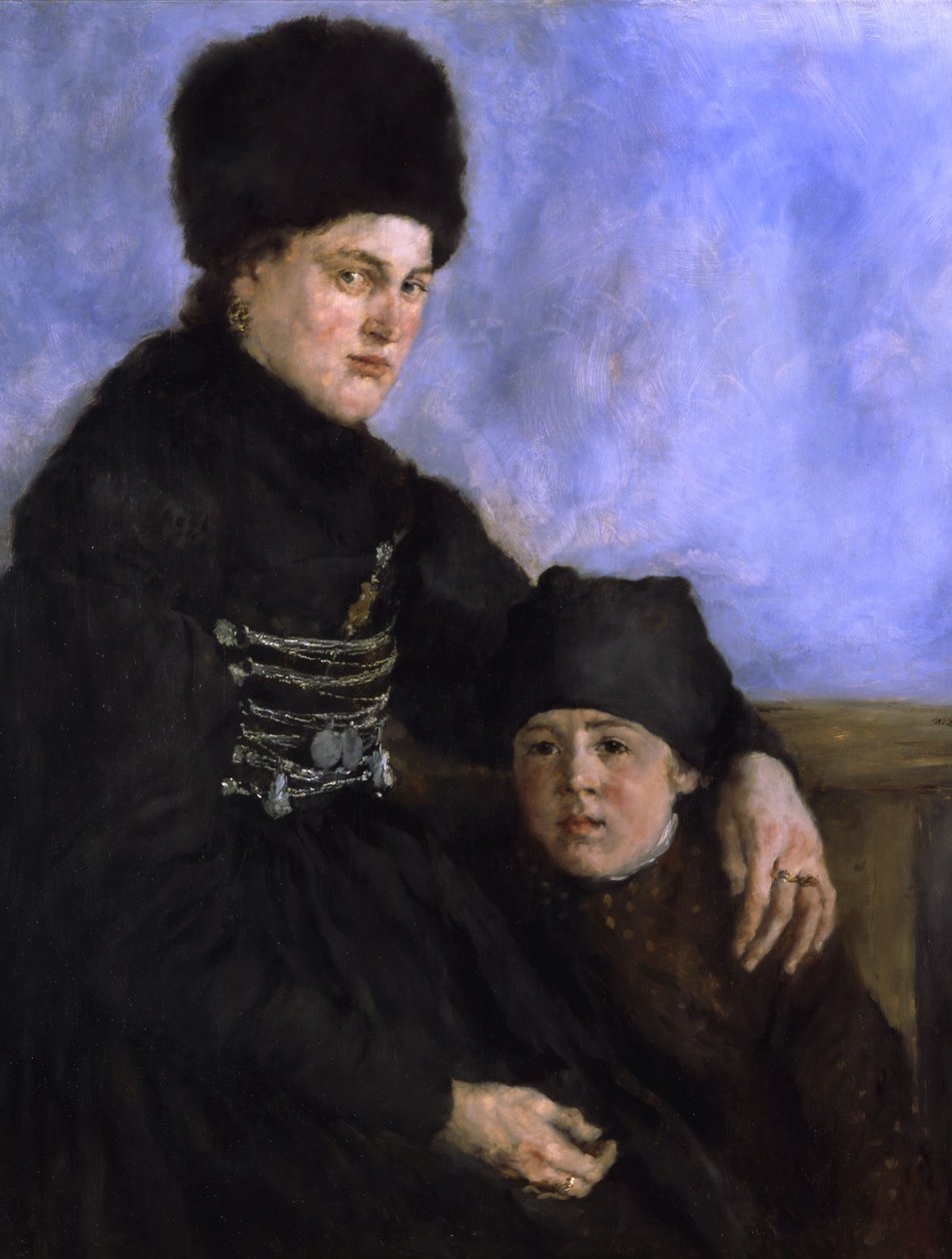 Mulher de Dachau com criança, 1873-1874 de Wilhelm Maria Hubertus Leibl
