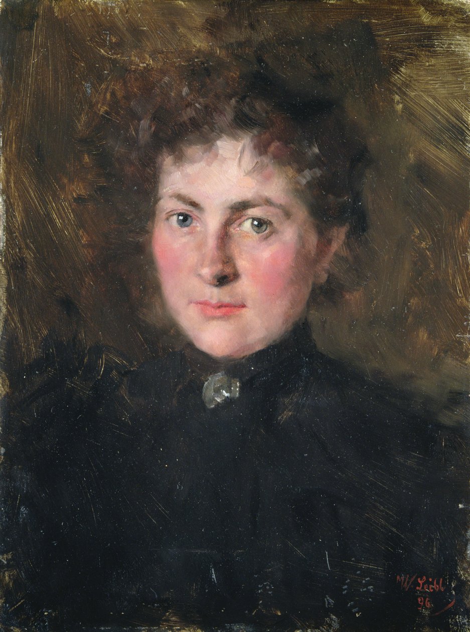 Felicia Kirchdorffer, a sobrinha do artista, 1896 de Wilhelm Maria Hubertus Leibl