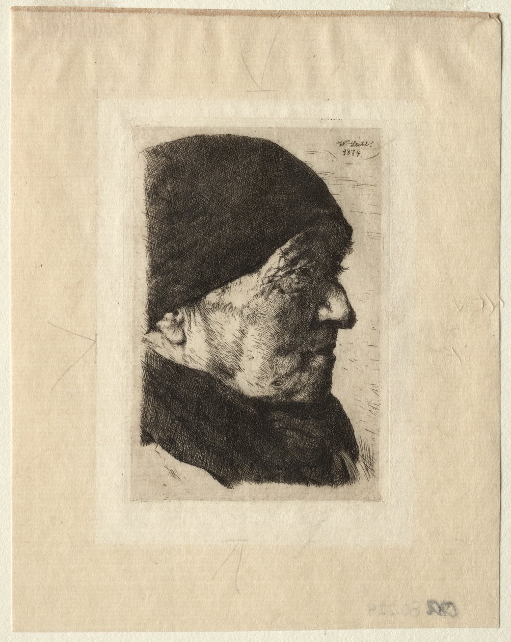 Cabeça de um camponês de Wilhelm Maria Hubertus Leibl