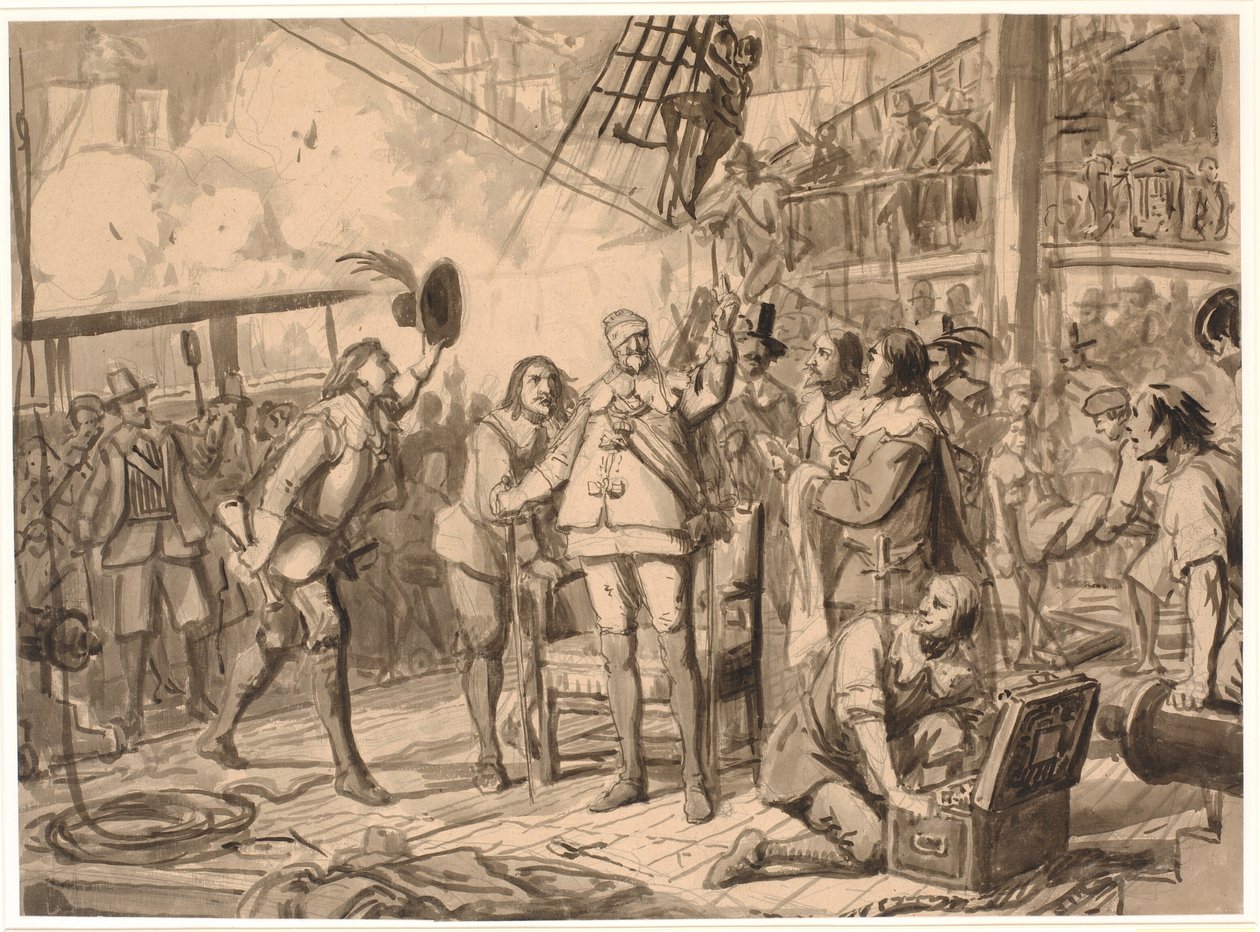 Chr. 4. sobre "A Trindade" de Wilhelm Marstrand