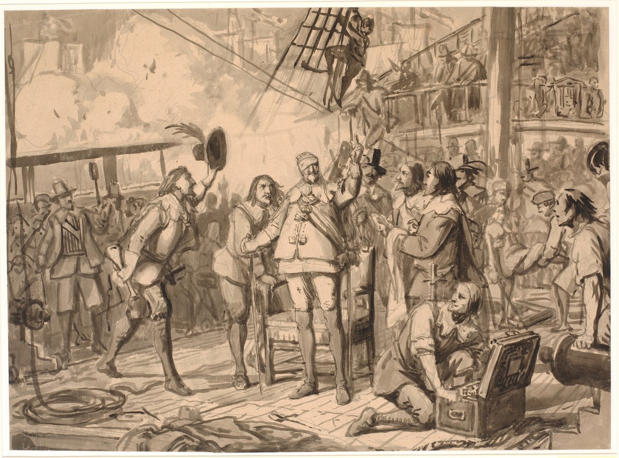 Chr. 4. sobre "A Trindade" de Wilhelm Marstrand