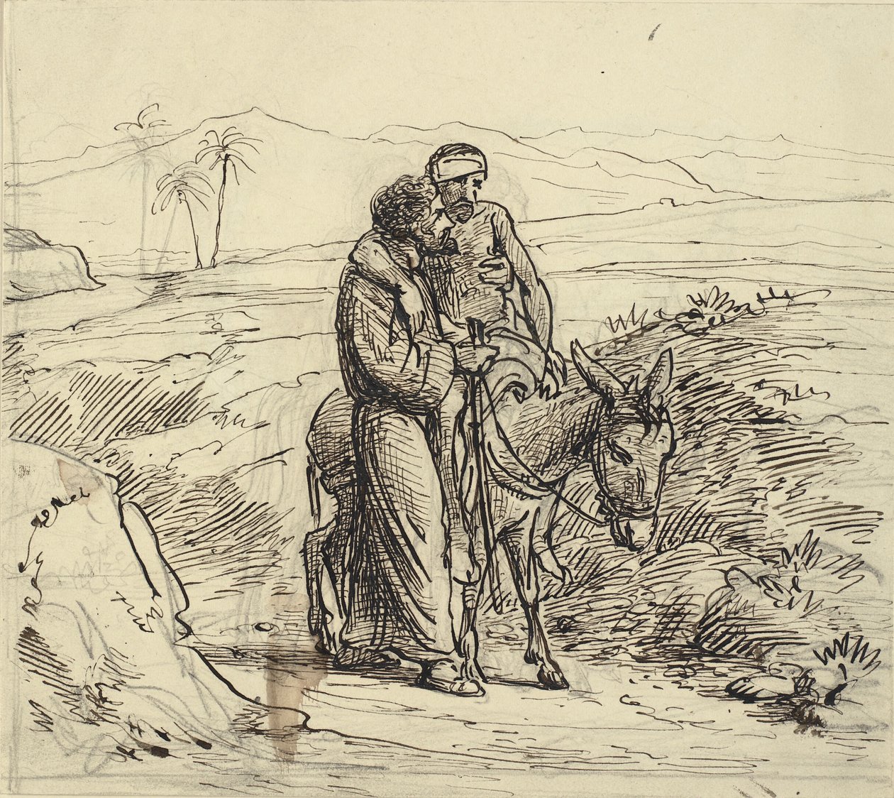 O Bom Samaritano acompanha os feridos de Wilhelm Marstrand