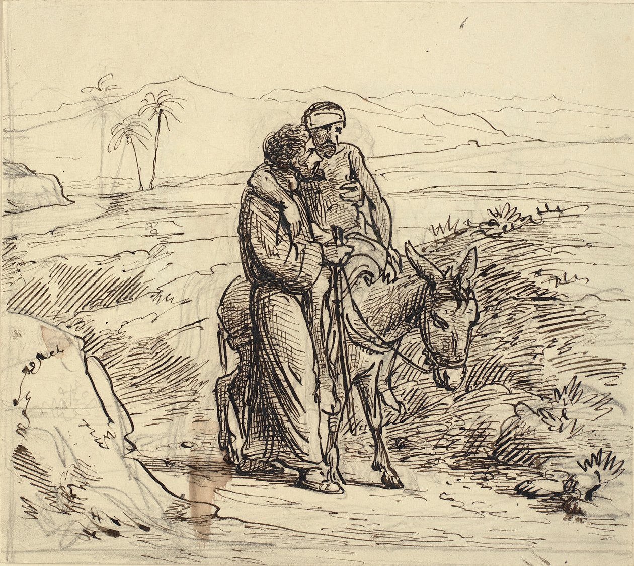 O Bom Samaritano acompanha os feridos de Wilhelm Marstrand