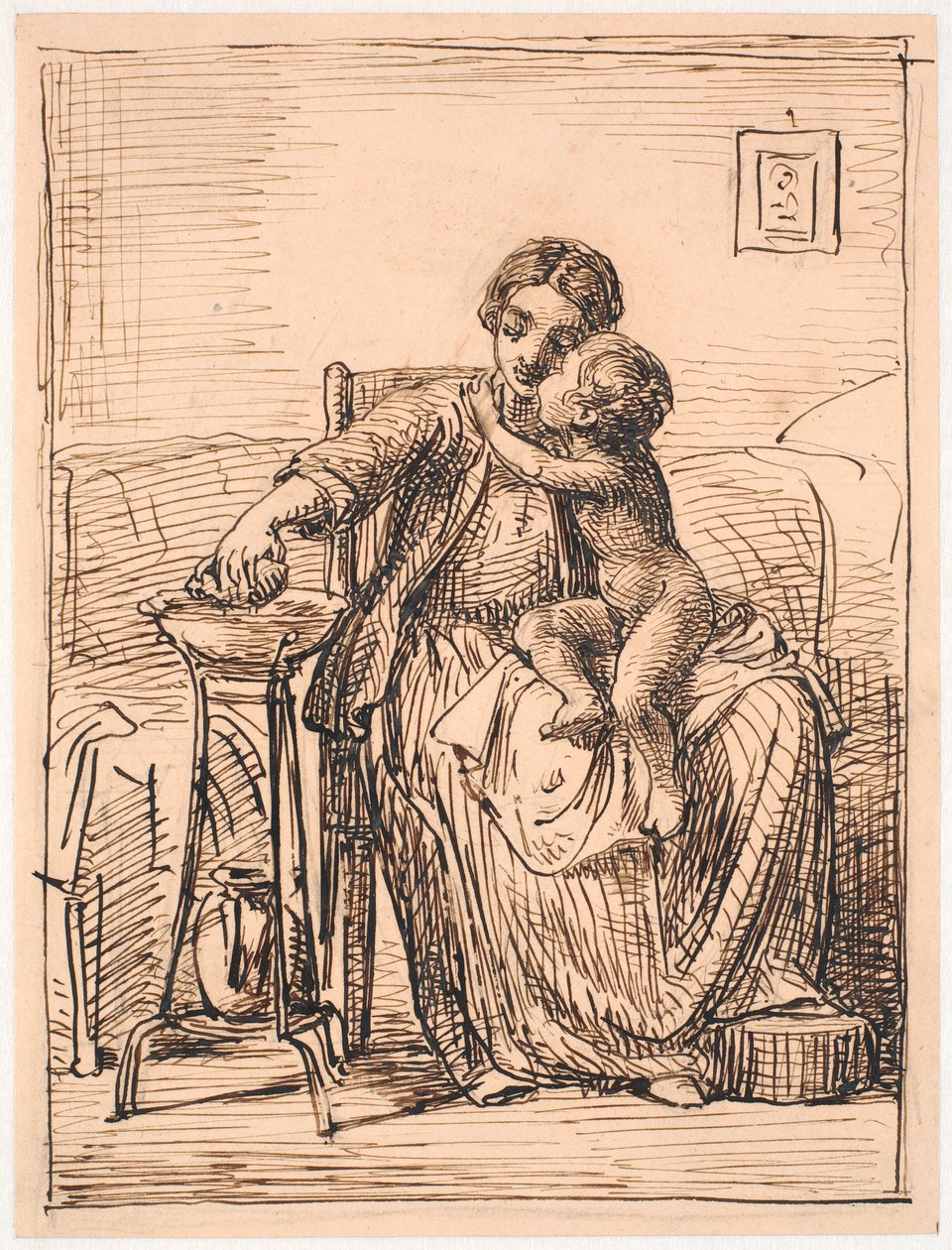 O menino precisa ser lavado. de Wilhelm Marstrand