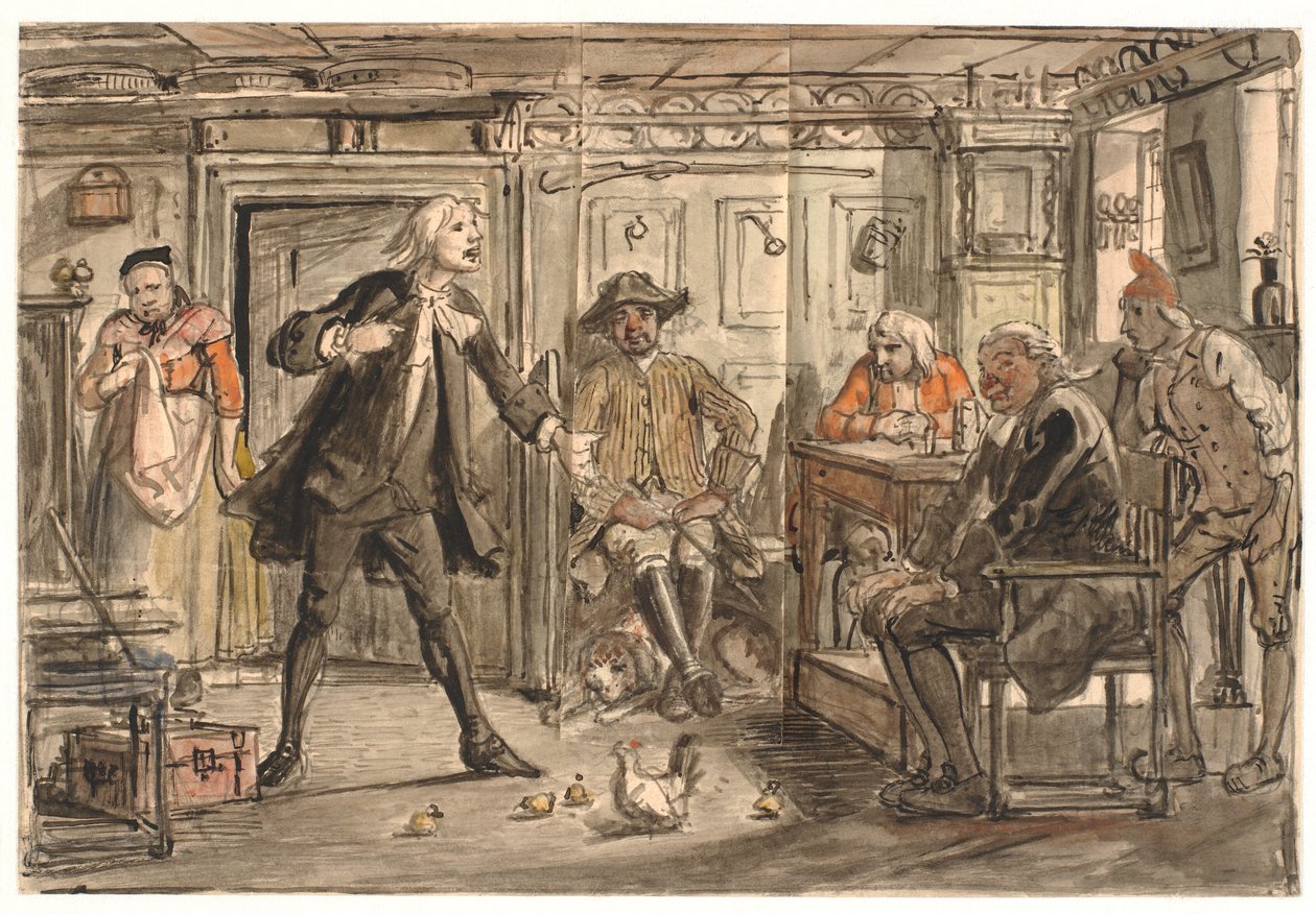 Erasmus Montanus debate com Per Degn de Wilhelm Marstrand