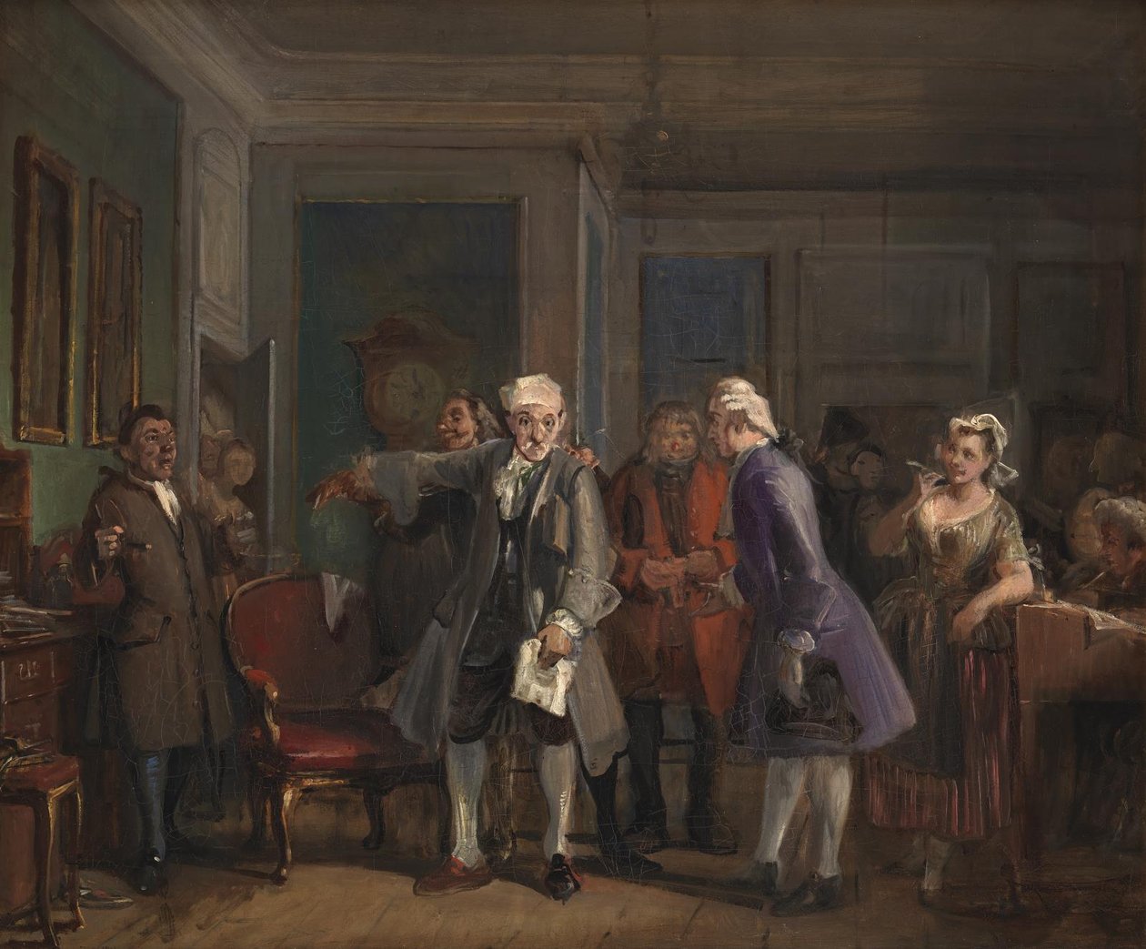 De "Den Stundesløse" de Ludvig Holberg, Ato I, cena 6 de Wilhelm Marstrand