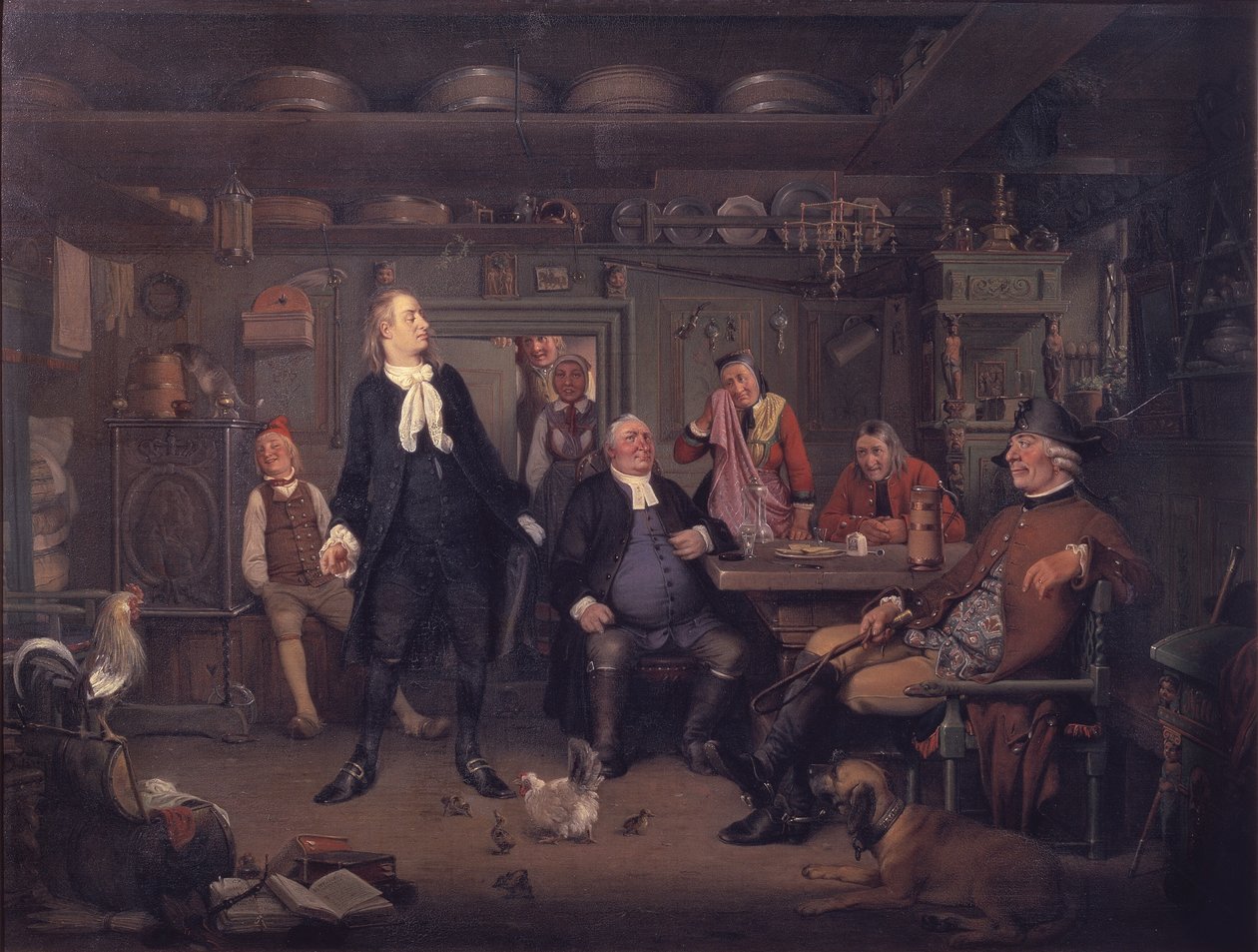 De "Erasmus Montanus" de Ludvig Holberg, Ato III, Cena 3 de Wilhelm Marstrand