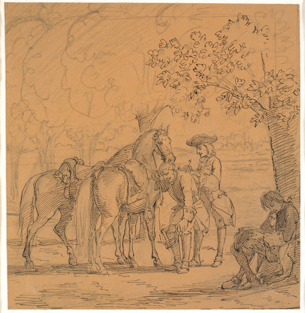 Frederik V concede o pedido do teólogo, (Cartas de C. D. Biehl, ed. 1865) de Wilhelm Marstrand