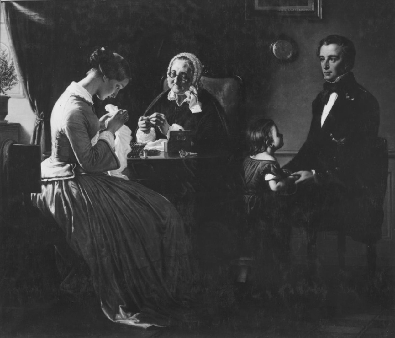 A visita do pretendente de Wilhelm Marstrand