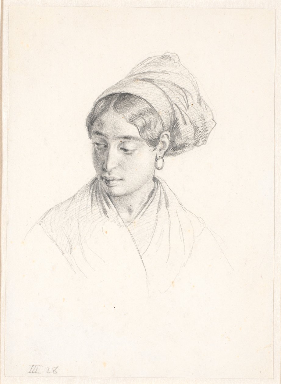 Chefe da mulher italiana de Wilhelm Marstrand