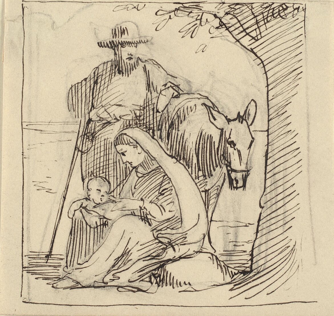 Descanse a caminho do Egito de Wilhelm Marstrand