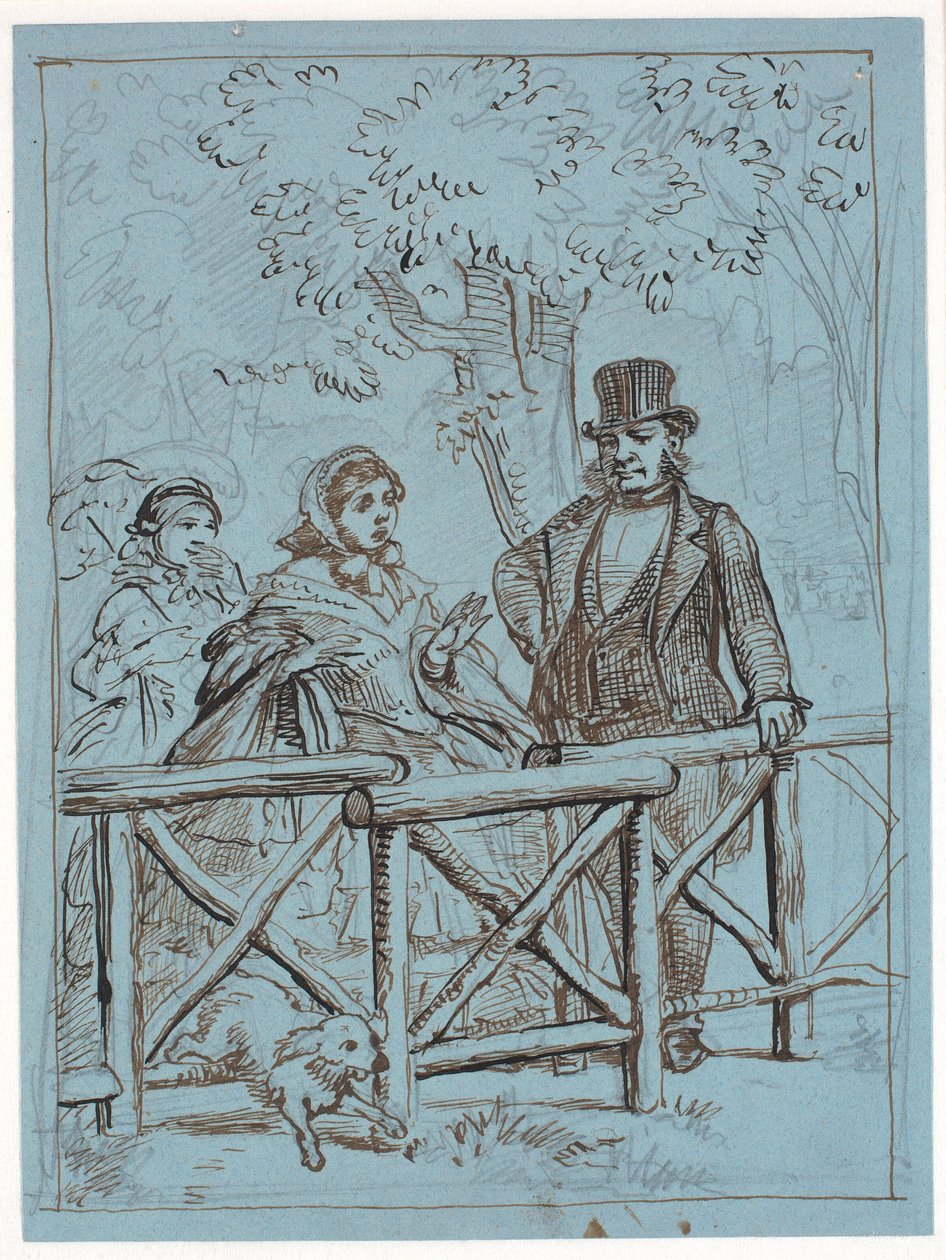 As dificuldades da crinolina de Wilhelm Marstrand