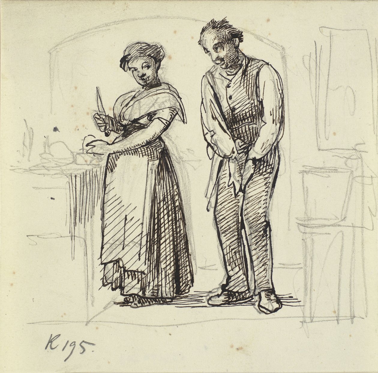Kurageri para a cozinheira de Wilhelm Marstrand