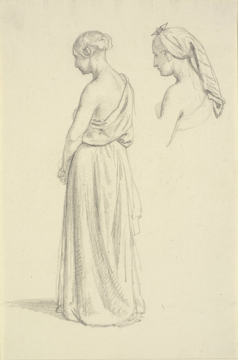 Estudos femininos de Wilhelm Marstrand