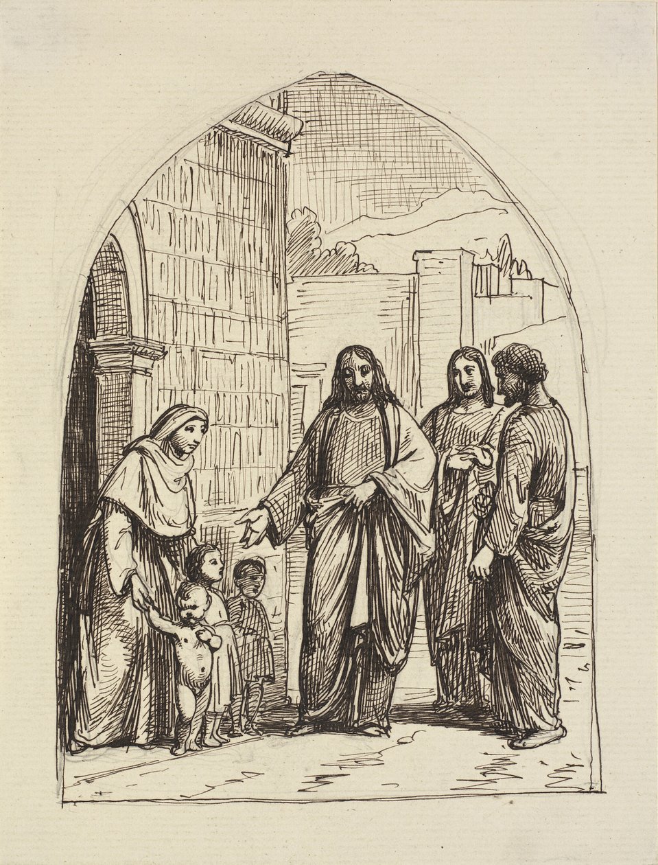 Deixe as criancinhas virem até mim de Wilhelm Marstrand
