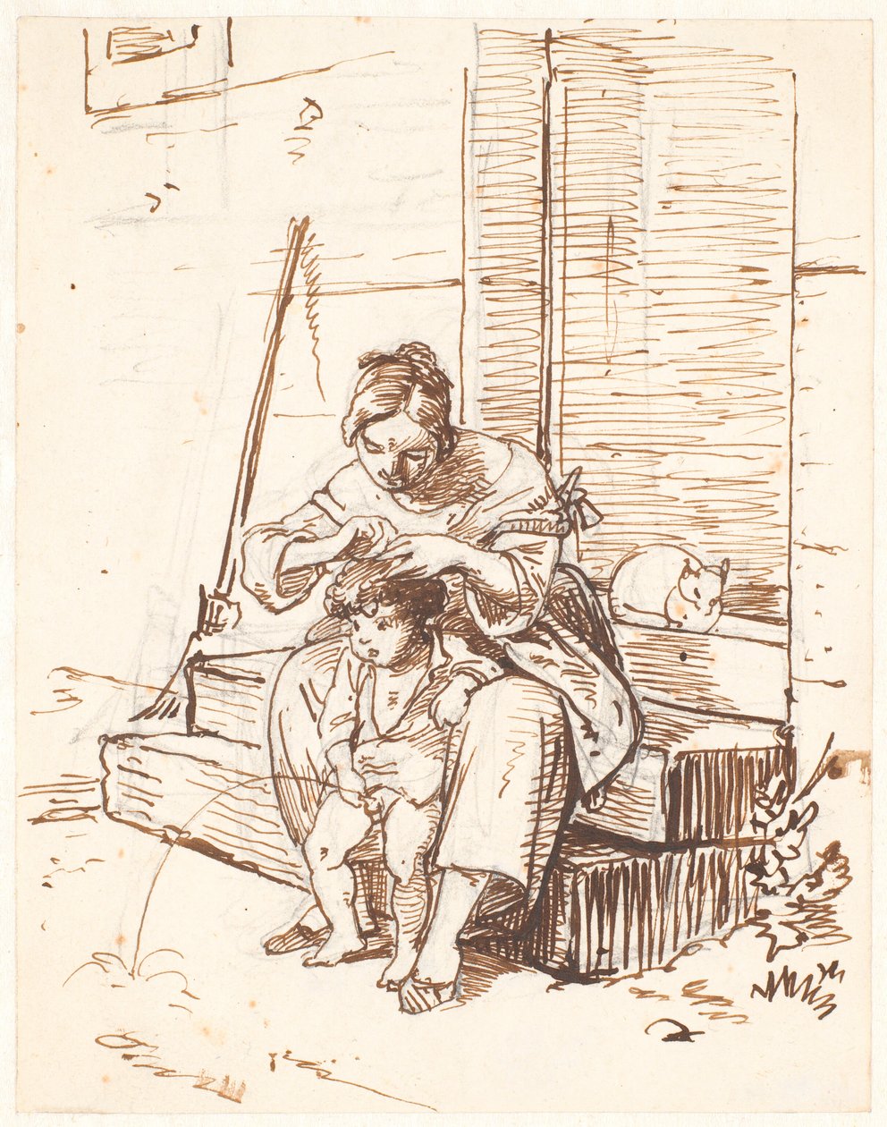 cena de rua romana de Wilhelm Marstrand