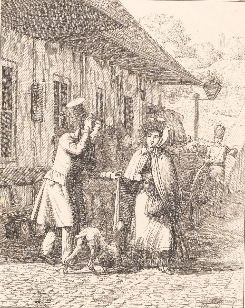 Cena fora de uma barraca de consumo de Wilhelm Marstrand