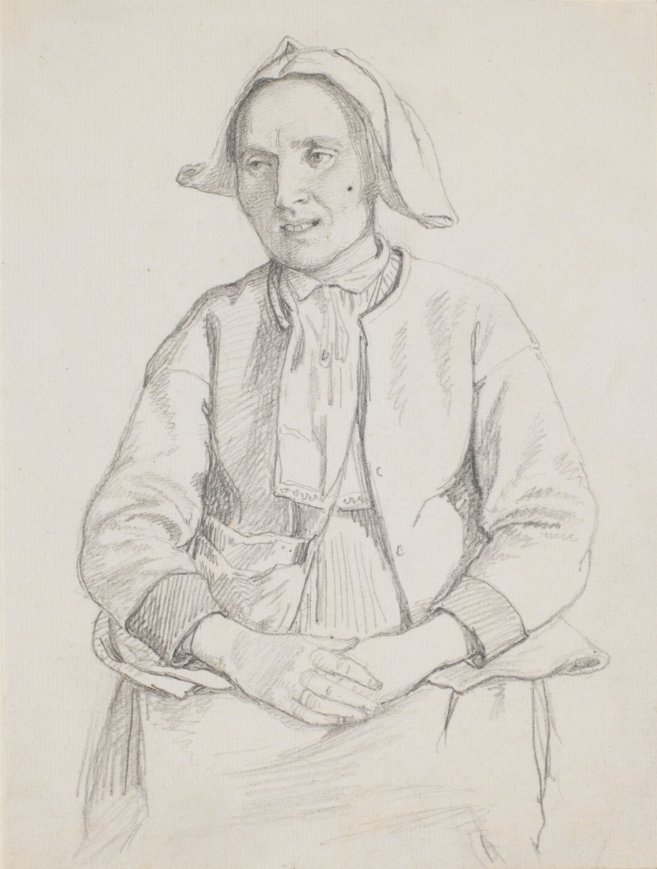 Mulher sueca sentada, peça de joelho de Wilhelm Marstrand