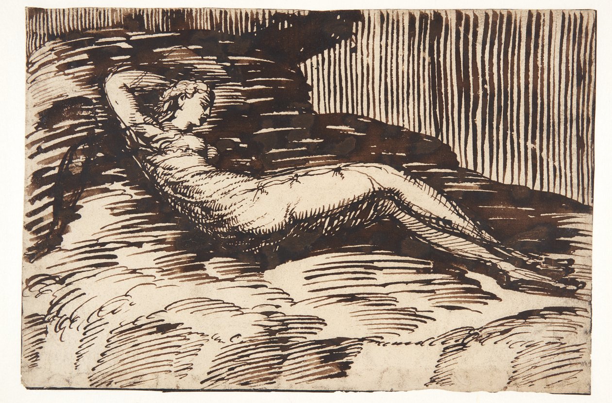 Viajante sueco sentado de Wilhelm Marstrand