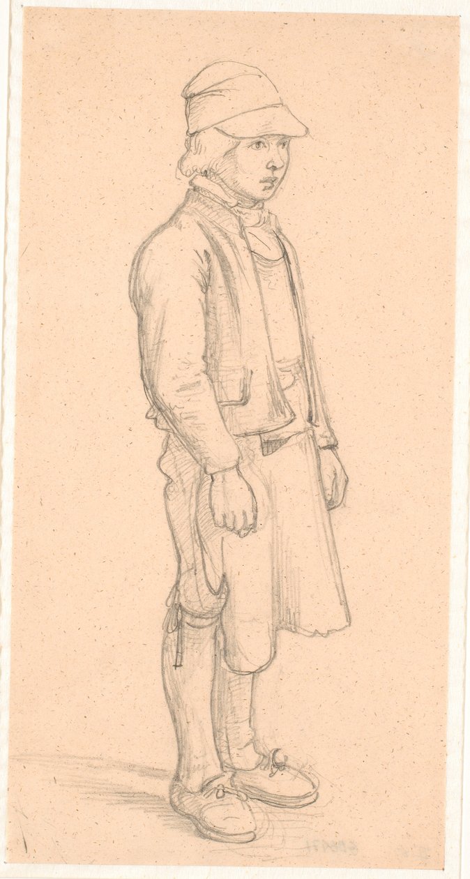 menino sueco com boné de Wilhelm Marstrand