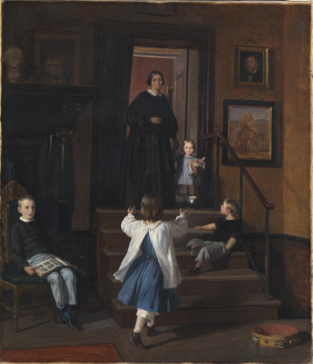 A família do artista de Wilhelm Marstrand