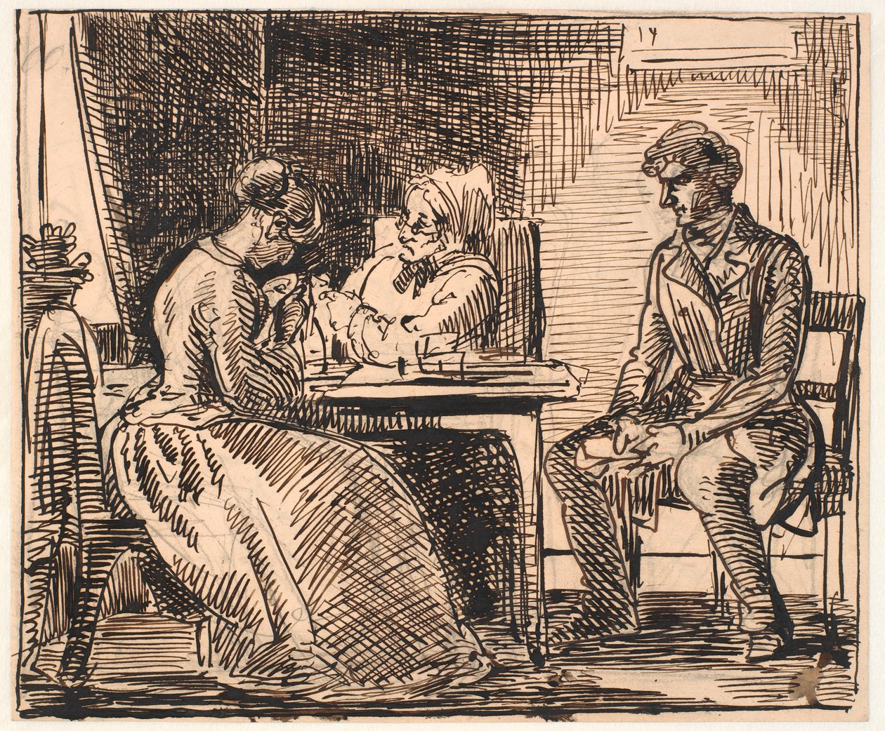 Rascunho para "Image of Everyday Life" (The Suitor