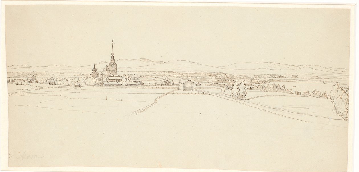 Vista para Mora em Dalarne de Wilhelm Marstrand