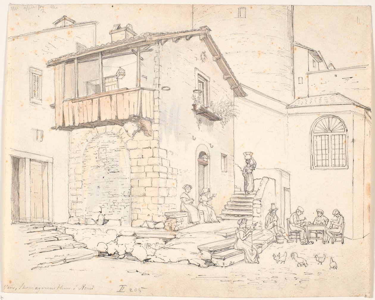 "Amigo, a Casa do Sapateiro em Nemi" de Wilhelm Marstrand