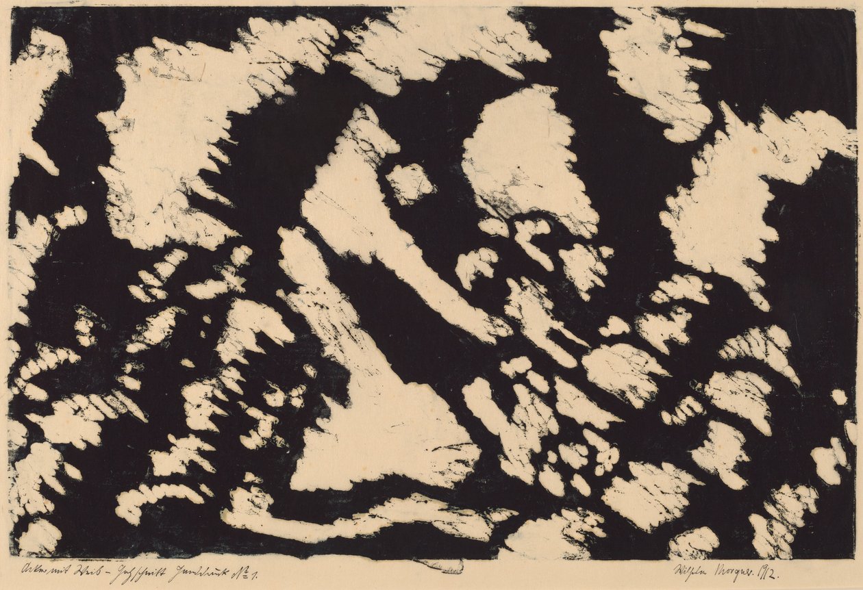 Acker mit Weib (Mulher no Campo) de Wilhelm Morgner