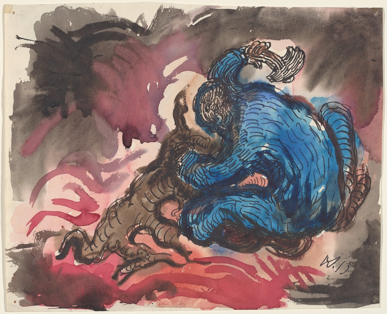 Hölzfaller (reto) de Wilhelm Morgner