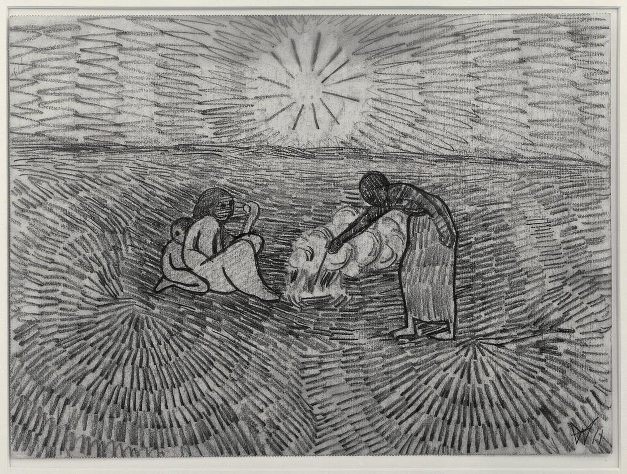 Fogo de batata II de Wilhelm Morgner