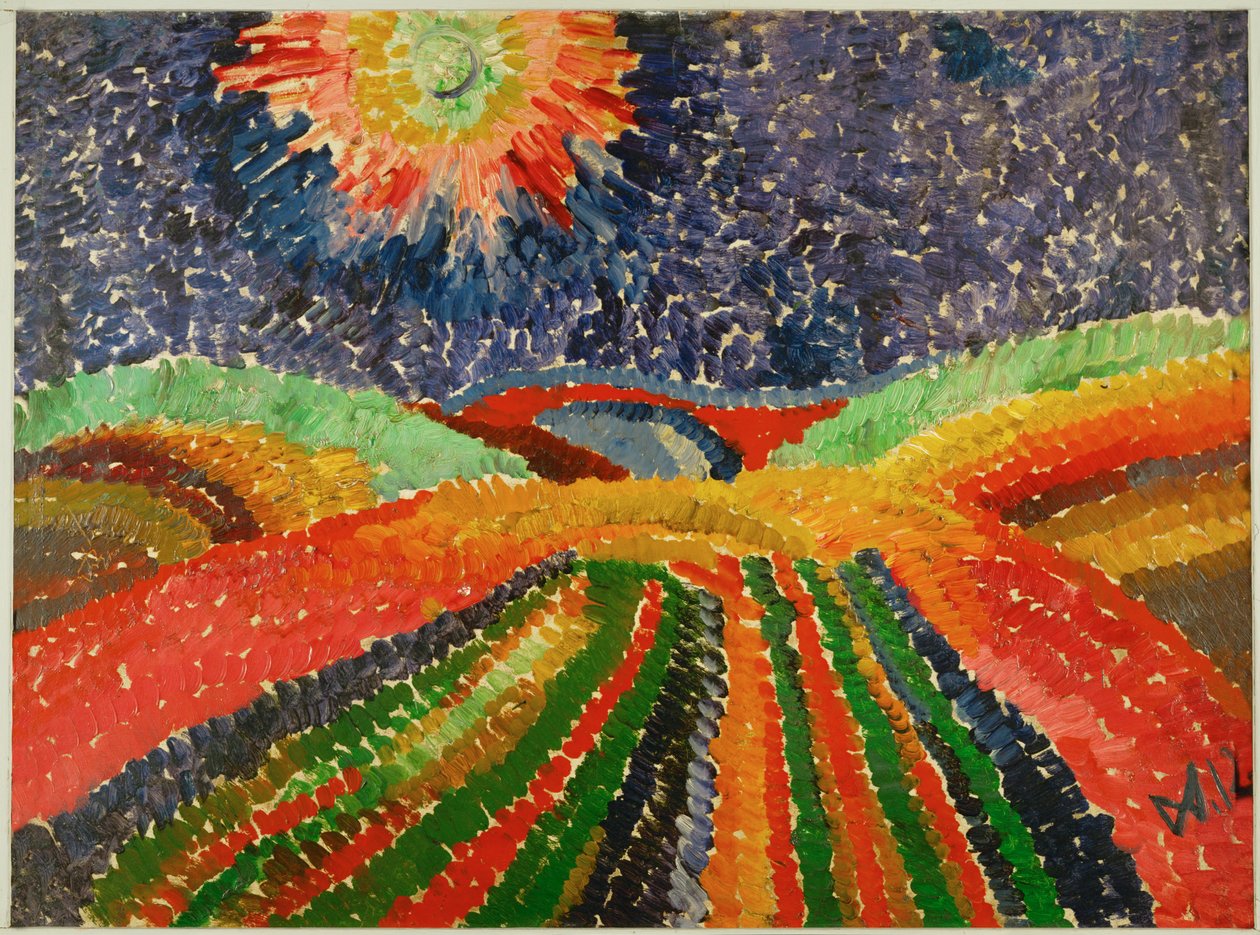 Caminho através dos campos de Wilhelm Morgner