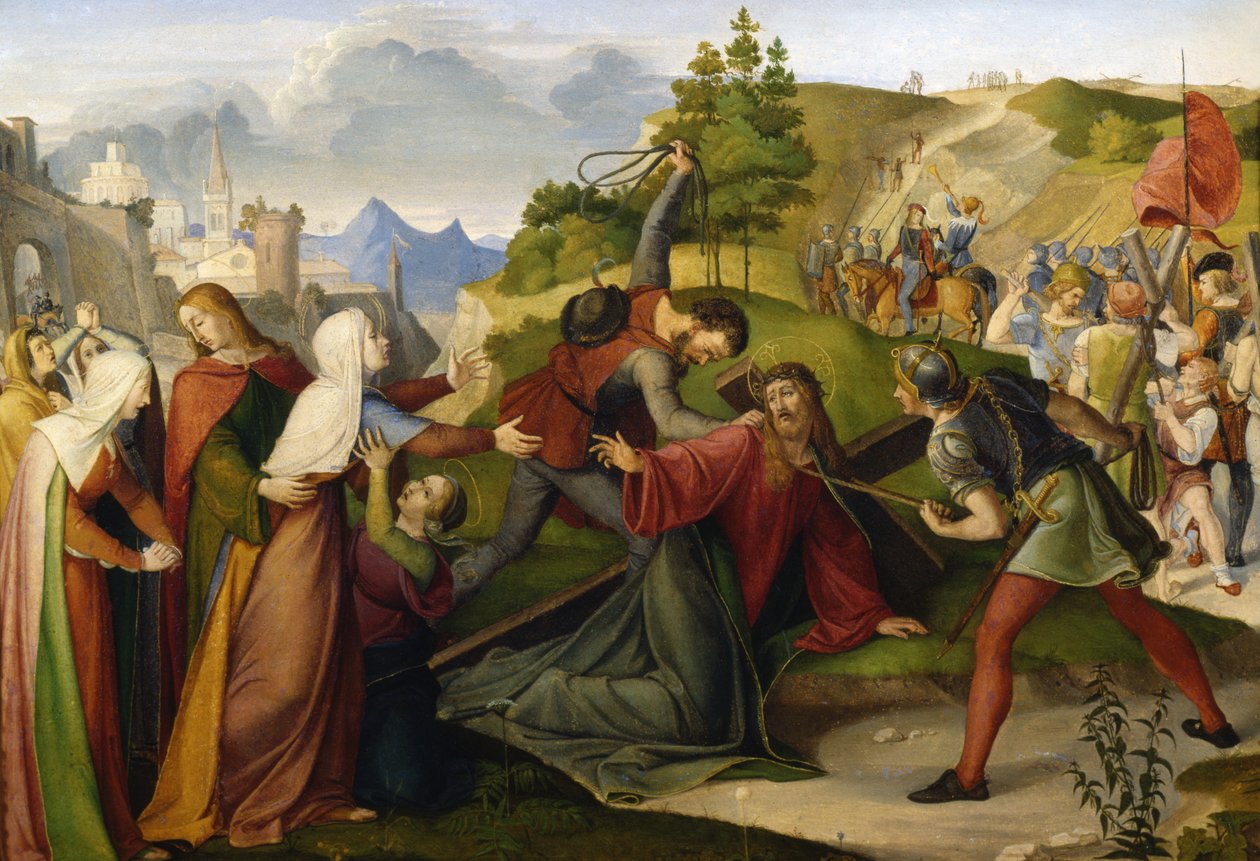 O Caminho da Cruz, 1817 de Friedrich Wilhelm von Schadow
